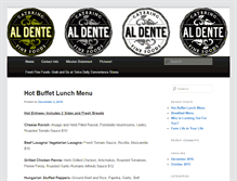 Tablet Screenshot of aldentecatering.com